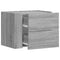 vidaXL Wall-mounted Bedside Cabinets 2 pcs Grey Sonoma 45x30x35 cm