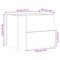 vidaXL Wall-mounted Bedside Cabinets 2 pcs Grey Sonoma 45x30x35 cm
