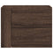vidaXL Wall-mounted Bedside Cabinet Brown Oak 45x30x35 cm