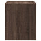 vidaXL Wall-mounted Bedside Cabinet Brown Oak 45x30x35 cm