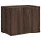vidaXL Wall-mounted Bedside Cabinet Brown Oak 45x30x35 cm