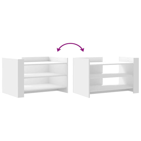 vidaXL Coffee Table White 80x50x50 cm Engineered Wood