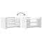 vidaXL Coffee Table White 80x50x50 cm Engineered Wood