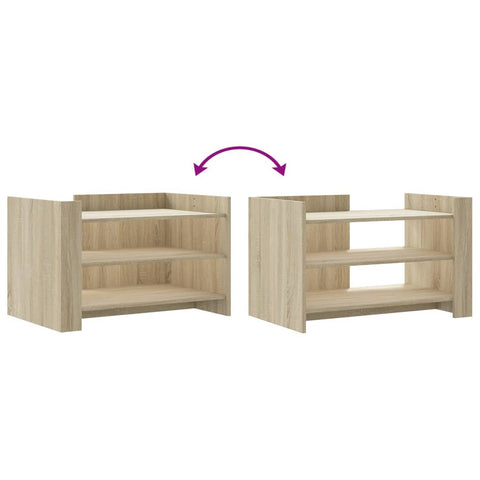 vidaXL Coffee Table Sonoma Oak 80x50x50 cm Engineered Wood