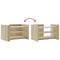 vidaXL Coffee Table Sonoma Oak 80x50x50 cm Engineered Wood