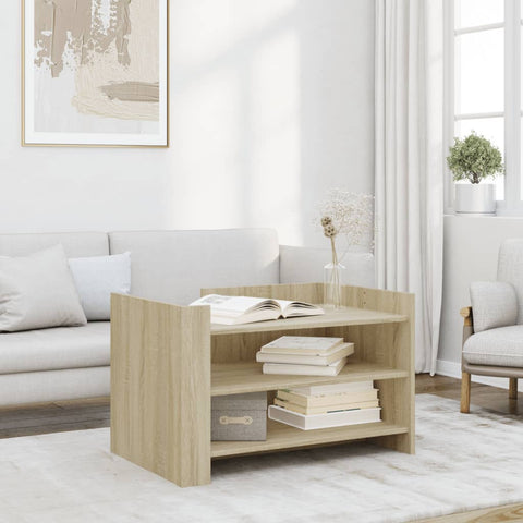 vidaXL Coffee Table Sonoma Oak 80x50x50 cm Engineered Wood