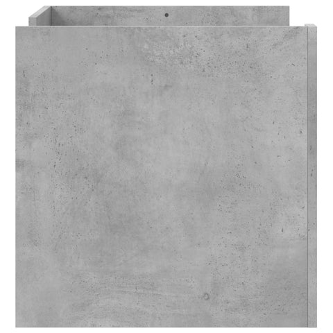 vidaXL Coffee Table Concrete Grey 80x50x50 cm Engineered Wood
