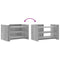 vidaXL Coffee Table Grey Sonoma 80x50x50 cm Engineered Wood