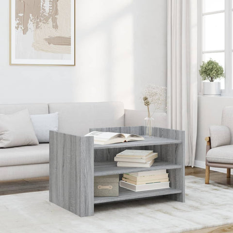 vidaXL Coffee Table Grey Sonoma 80x50x50 cm Engineered Wood