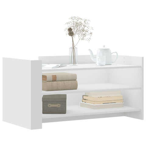 vidaXL Coffee Table White 100x50x50 cm Engineered Wood