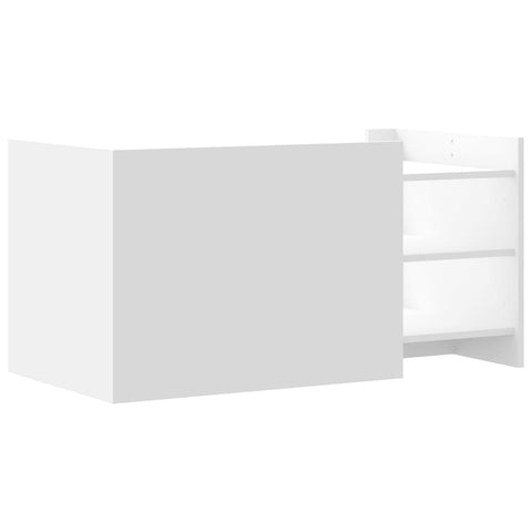 vidaXL Coffee Table White 100x50x50 cm Engineered Wood