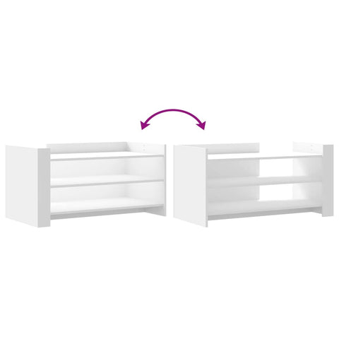 vidaXL Coffee Table White 100x50x50 cm Engineered Wood
