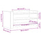 vidaXL Coffee Table White 100x50x50 cm Engineered Wood