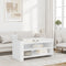vidaXL Coffee Table White 100x50x50 cm Engineered Wood
