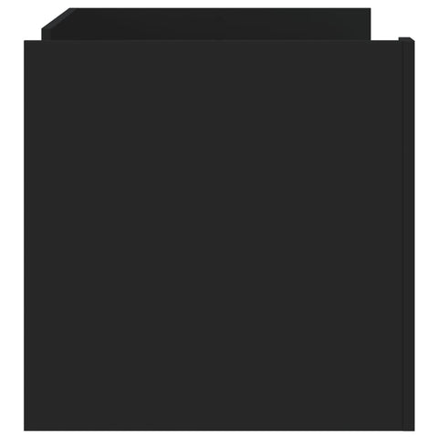 vidaXL Coffee Table Black 100x50x50 cm Engineered Wood