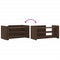 vidaXL Coffee Table Brown Oak 100x50x50 cm Engineered Wood