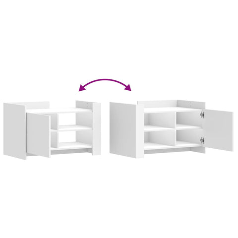 vidaXL Coffee Table White 80x50x50 cm Engineered Wood