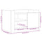 vidaXL Coffee Table White 80x50x50 cm Engineered Wood