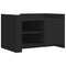 vidaXL Coffee Table Black 80x50x50 cm Engineered Wood