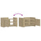 vidaXL Coffee Table Sonoma Oak 80x50x50 cm Engineered Wood