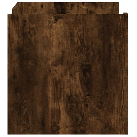 vidaXL Coffee Table Smoked Oak 80x50x50 cm Engineered Wood