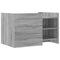 vidaXL Coffee Table Grey Sonoma 80x50x50 cm Engineered Wood