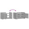vidaXL Coffee Table Grey Sonoma 80x50x50 cm Engineered Wood