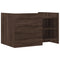 vidaXL Coffee Table Brown oak 80x50x50 cm Engineered Wood