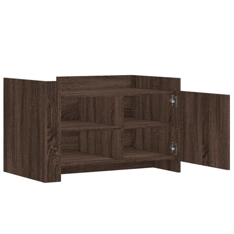 vidaXL Coffee Table Brown oak 80x50x50 cm Engineered Wood
