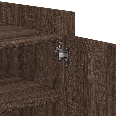 vidaXL Coffee Table Brown oak 80x50x50 cm Engineered Wood