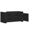 vidaXL Coffee Table Black 100x50x50 cm Engineered Wood