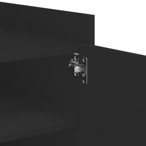 vidaXL Coffee Table Black 100x50x50 cm Engineered Wood