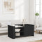 vidaXL Coffee Table Black 100x50x50 cm Engineered Wood