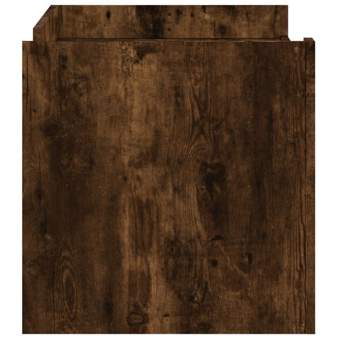 vidaXL Coffee Table Smoked Oak 100x50x50 cm Engineered Wood
