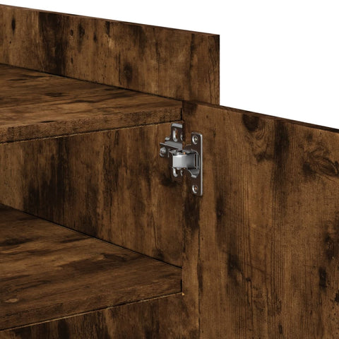 vidaXL Coffee Table Smoked Oak 100x50x50 cm Engineered Wood