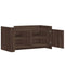 vidaXL Coffee Table Brown oak 100x50x50 cm Engineered Wood