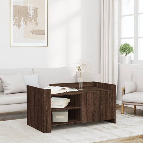 vidaXL Coffee Table Brown oak 100x50x50 cm Engineered Wood