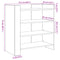 vidaXL Sideboard White 73.5x35x75 cm Engineered Wood
