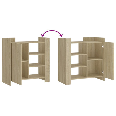 vidaXL Sideboard Sonoma Oak 73.5x35x75 cm Engineered Wood