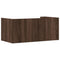 vidaXL Wall Shelf Brown Oak 70.5x35x30.5 cm Engineered Wood