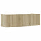 vidaXL Wall Shelf Sonoma Oak 100x35x30.5 cm Engineered Wood
