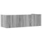 vidaXL Wall Shelf Grey Sonoma 100x35x30.5 cm Engineered Wood