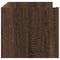 vidaXL Wall Shelf Brown Oak 100x35x30.5 cm Engineered Wood