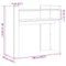 vidaXL Console Table Concrete Grey 100x35x90 cm Engineered Wood