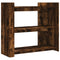 vidaXL Console Table Smoked Oak 100x35x90 cm Engineered Wood