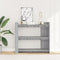 vidaXL Console Table Grey Sonoma 100x35x90 cm Engineered Wood
