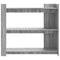 vidaXL Console Table Grey Sonoma 100x35x90 cm Engineered Wood