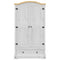 vidaXL Wardrobe Corona White 102x52x186 cm Solid Wood Pine
