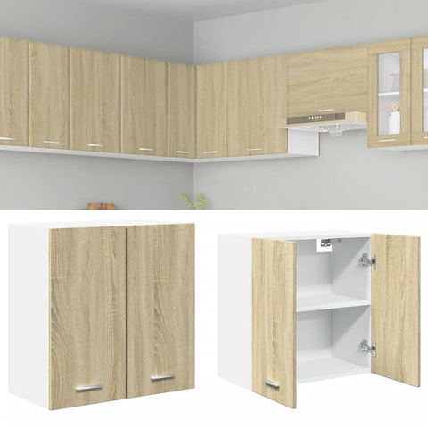 vidaXL Hanging Cabinet Lyon Sonoma Oak 60x31x60 cm Engineered Wood