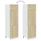 vidaXL Refrigerator Cabinet Lyon Sonoma Oak 60x57x207 cm Engineered Wood